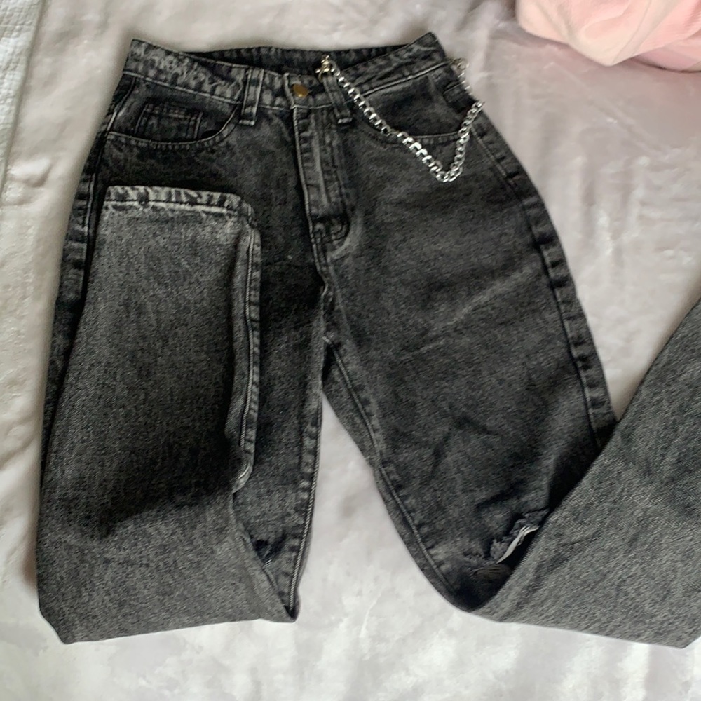 Washed Out Black High Wasted Jeans!